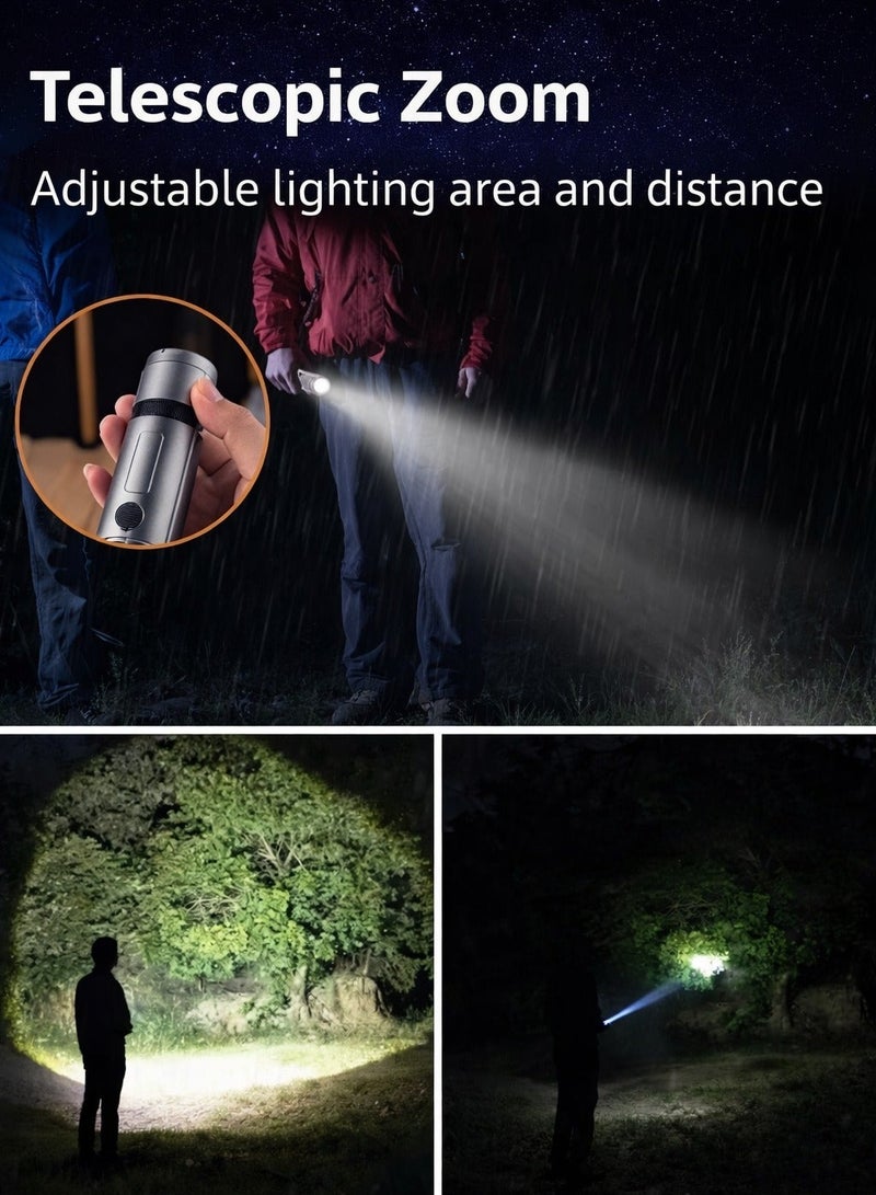 ARNOTEC Multifunctional Telescopic Camping Light & Flashlight 2-in-1, 270° Adjustable Warm Light Lantern, 4-Section Extendable Pole 51.8cm, White Laser Core + 54 LEDs, Type-C Rechargeable, 3000mAh, Detachable Lampshade, Outdoor Portable Light - Image 3
